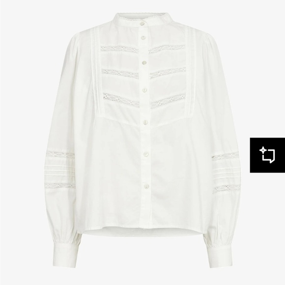 NWT Zara crochet button down shirt - Picture 6 of 9